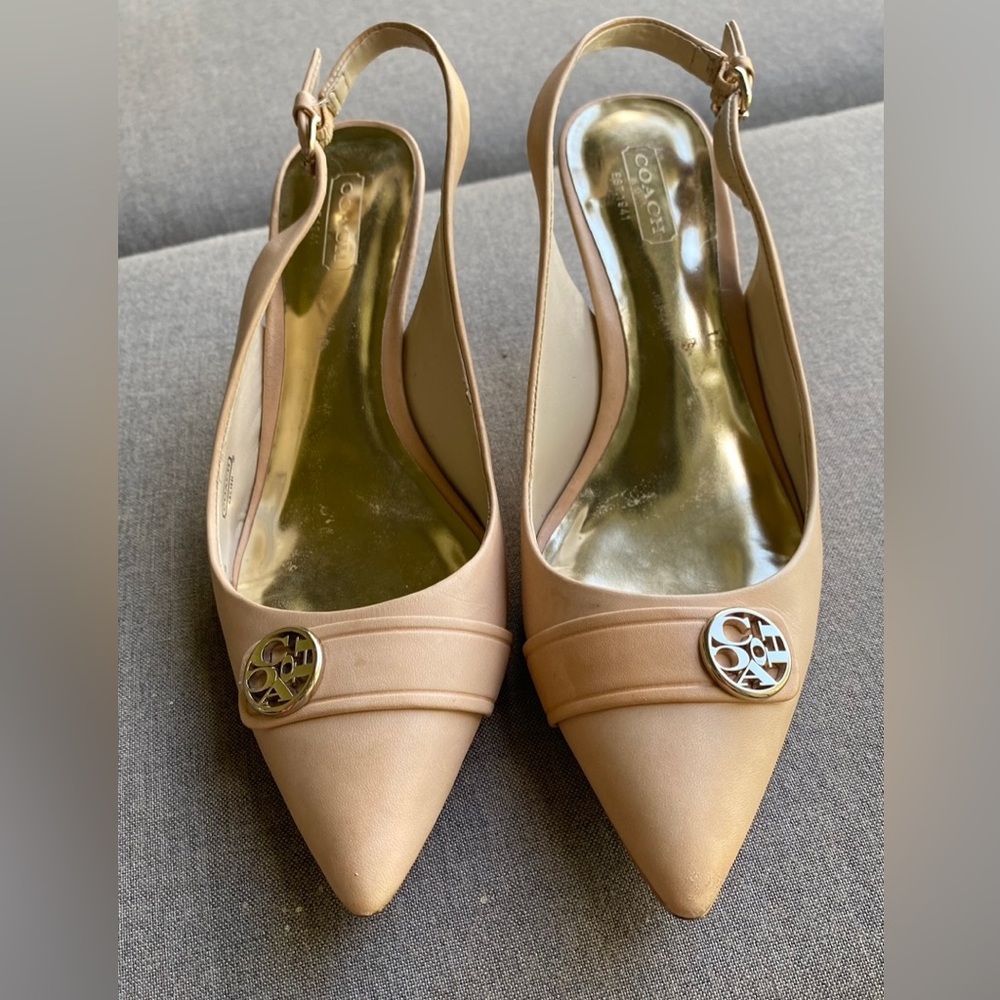 Coach heels size 6 1/2